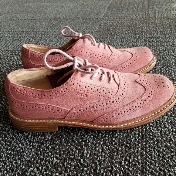 women's pink oxford shoes